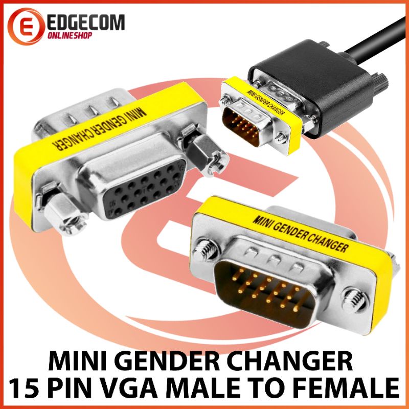 Gender / Konektor VGA Male to VGA Female 15 Pin Adapter