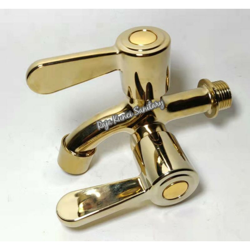 Kran Dapur Flexibel Gold/Emas/Kran Tembok Gold/Kran Shower Gold/Kran Seri Gold