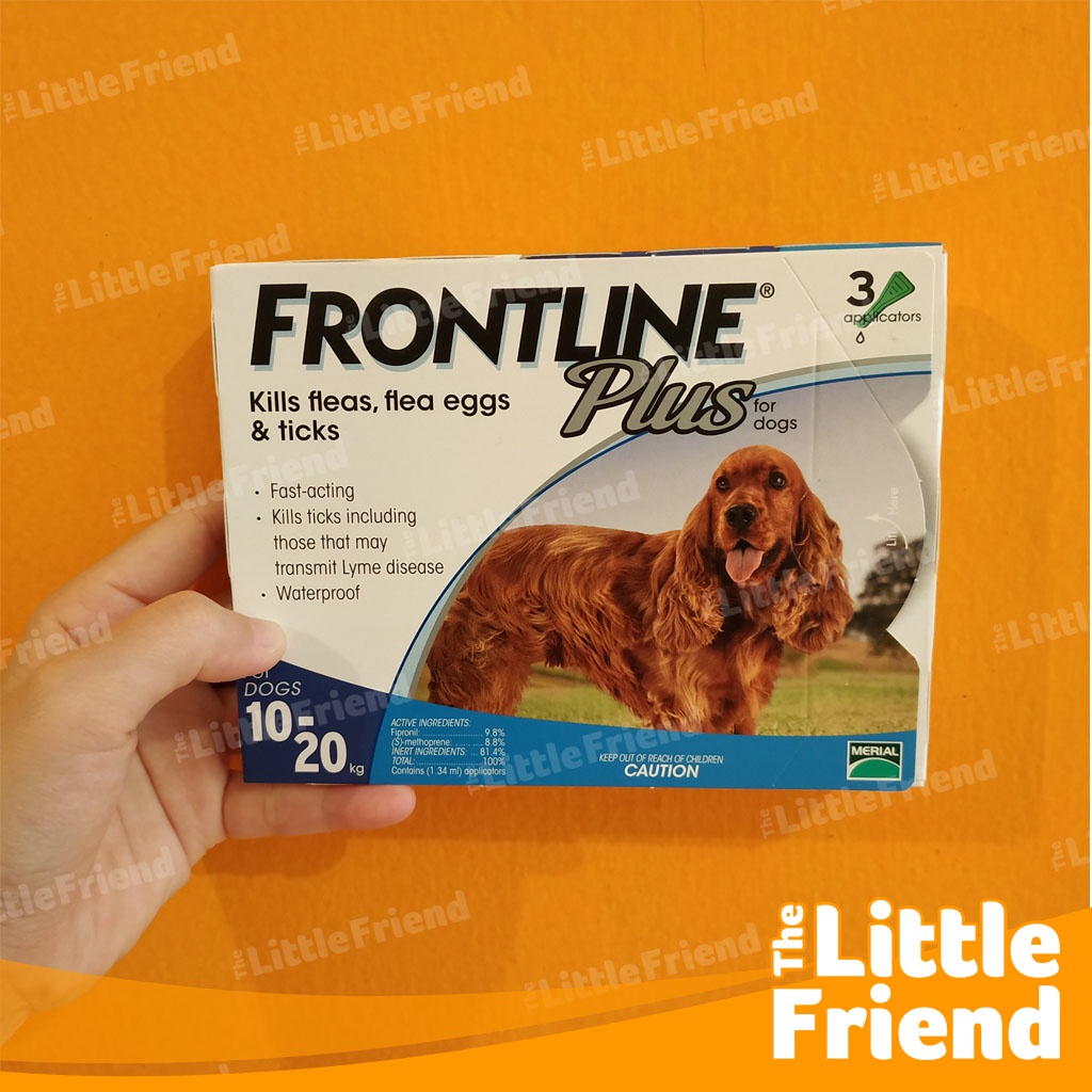 Obat Kutu Tetes Anjing Medium Dog Frontline Plus Fleas &amp; Ticks 10-20kg