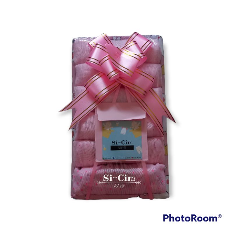 KADO SAMBANG BAYI BARU LAHIR/KADO LAHIRAN NEWBORN [SINGLET & CELANA POP]BISA CUSTOM BABY GIFT/PARCEL-2