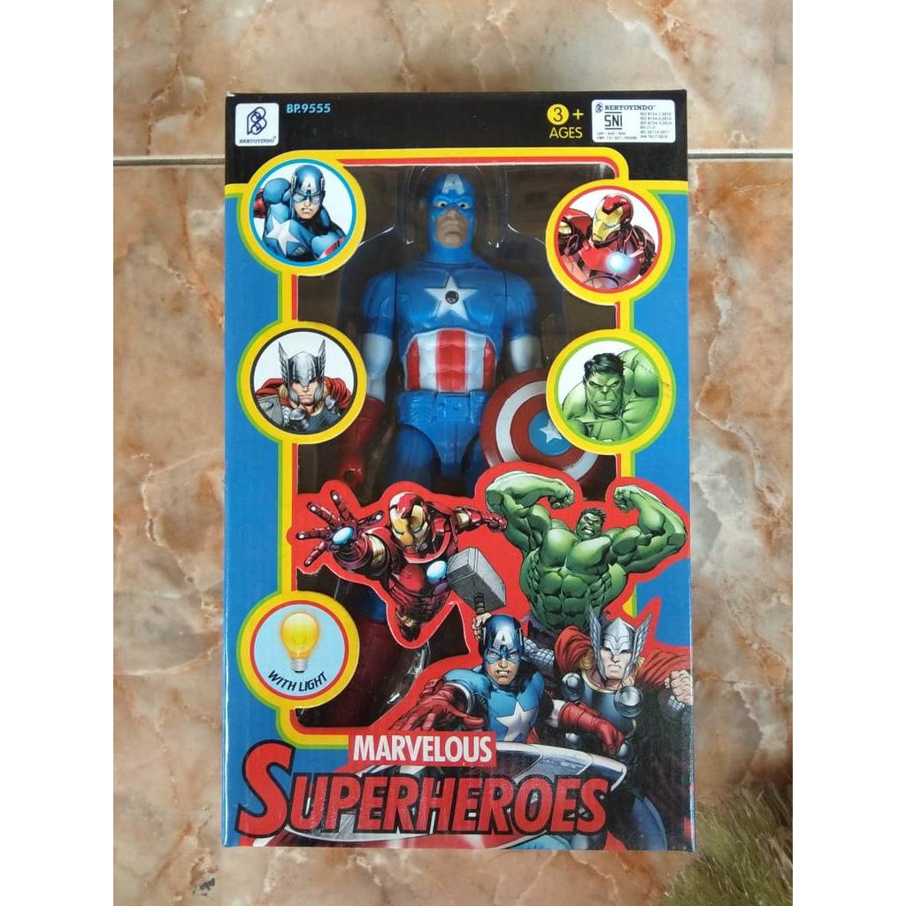 Mainan Marvelous Super Hero Commander Captain America