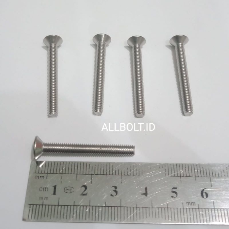 Baut JF stainless baut 7/4mm x 35mm (2biji)