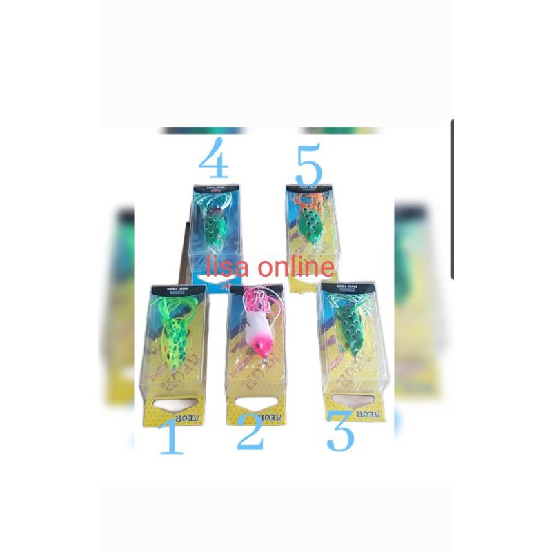 umpan pancing umpan kodok kodok aneka warna