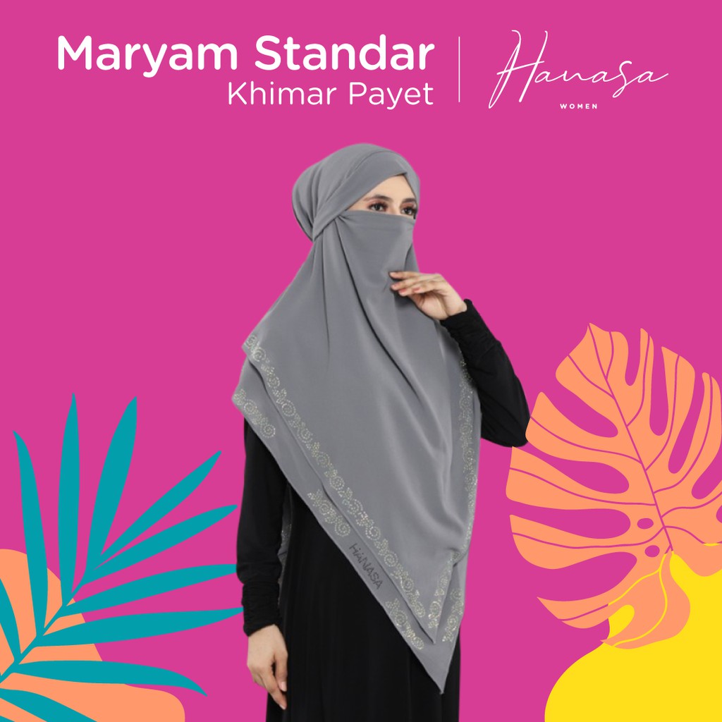 KHIMAR MARYAM STD. KHIMAR PAYET. KHIMAR CERUTY. HIJAB CERUTI. HIJAB ORIGINAL HANASA