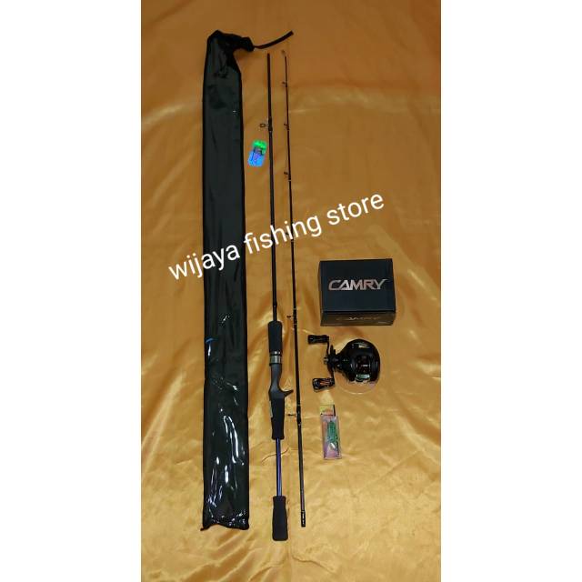 Joran set casting daido 1.95 + reel camry