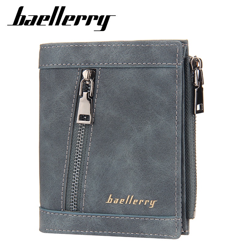 ORIGINAL BAELLERRY DR059 DOMPET UANG LIPAT DUAL SLETING BAHAN SINTETIS