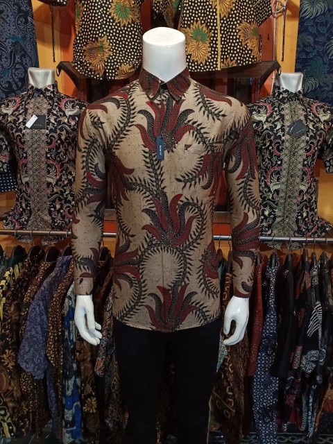 Kemeja Batik Slimfit Traditional Butik Top Brand //size Standar & Jumbo