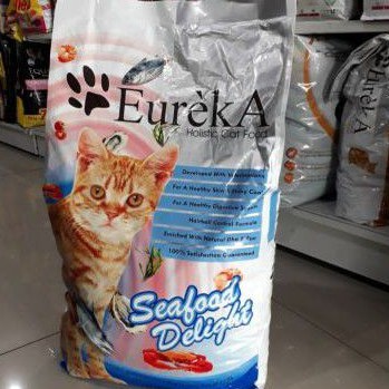 Grab Gojek Eureka Seafood Deligt Adult 9.07kg - Makanan Kucing Eureka