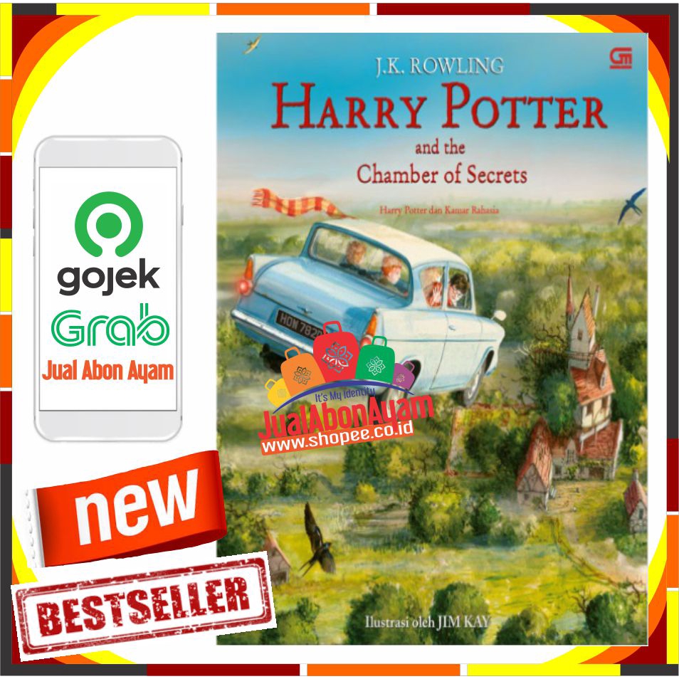 NOVEL HARRY POTTER AND THE CHAMBER OF SECRETS (HARRY POTTER DAN KAMAR RAHASIA) EDISI ILUSTRASI