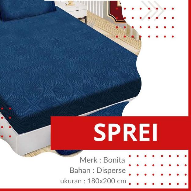 ➢ RC Bonita Embos Polos Sprei Bonita Ukuran King 180x200 Warna Lengkap ✩