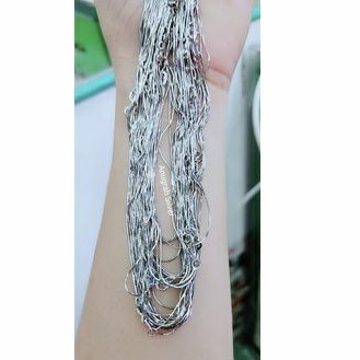 (COD)Kalung Kasandra bulat dewasa pria &amp; wanita kilau perak asli 925/silver lapisan emas putih murni.