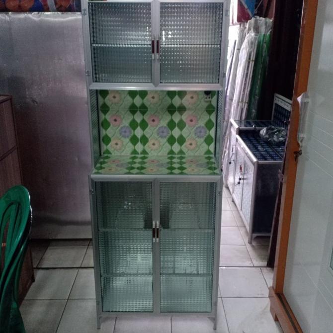 RAK PIRING LEMARI DAPUR ALUMUNIUM 2 PINTU min