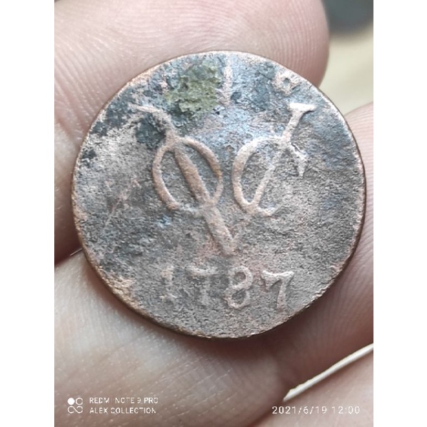 koin Voc 1 duit 1787 Gelderland