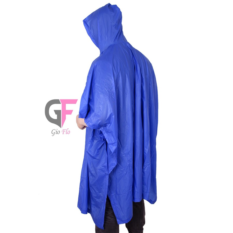 GIOFLO Jas Hujan Ponco Terbaru Anti Air Blue / MTR 303