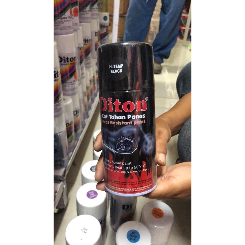 [1603] Diton Hi-Temp Black / Diton Cat Semprot Anti Panas