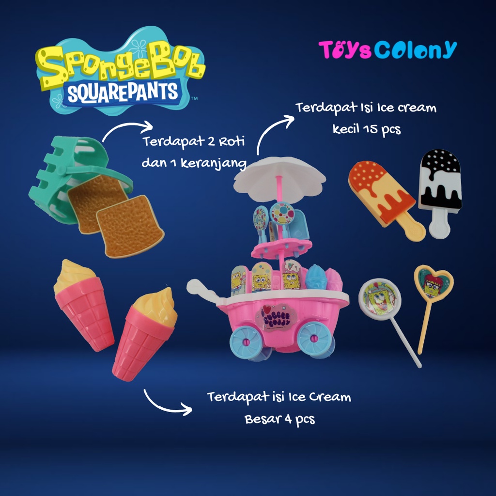 MAINAN KOPER / TRAVEL BAG ICE CREAM SET SPONGEBOB SB 111