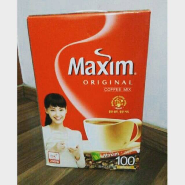 

Maxim Original Korean Instant Coffee Mix 100pcs Kopi Instan Korea