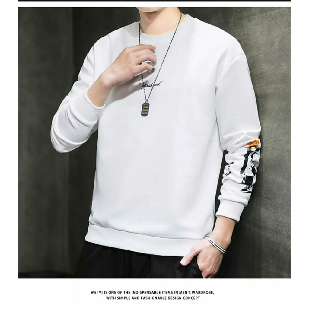 NEW Baju pria Get rich lengan panjang kaos tshirt sweater GOOD QUALITY MG