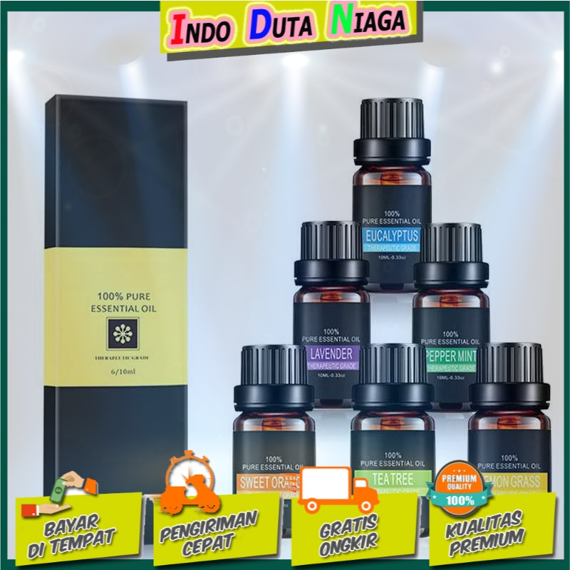 Eighteen Pure Essential Fragrance Oils Minyak Aromatherapy 10ml 6PCS