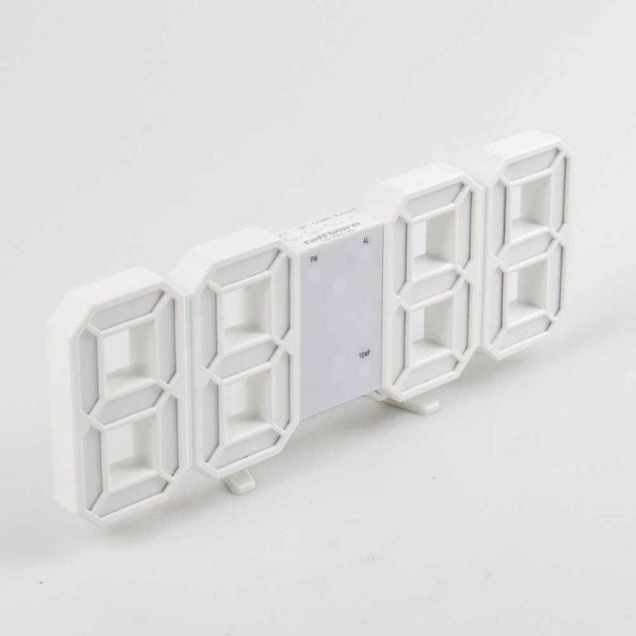 Jam Digital LED Biru Alarm Meja Dinding Clock Taffware