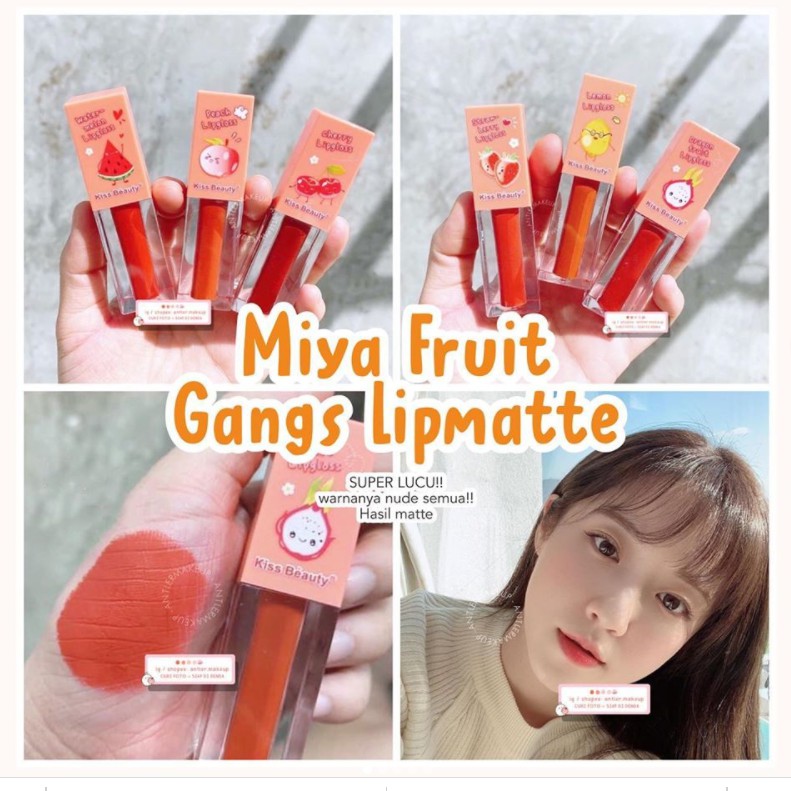 Kiss Beauty Fruit Gangs Lipmatte (Lip Cream Original Thailand)