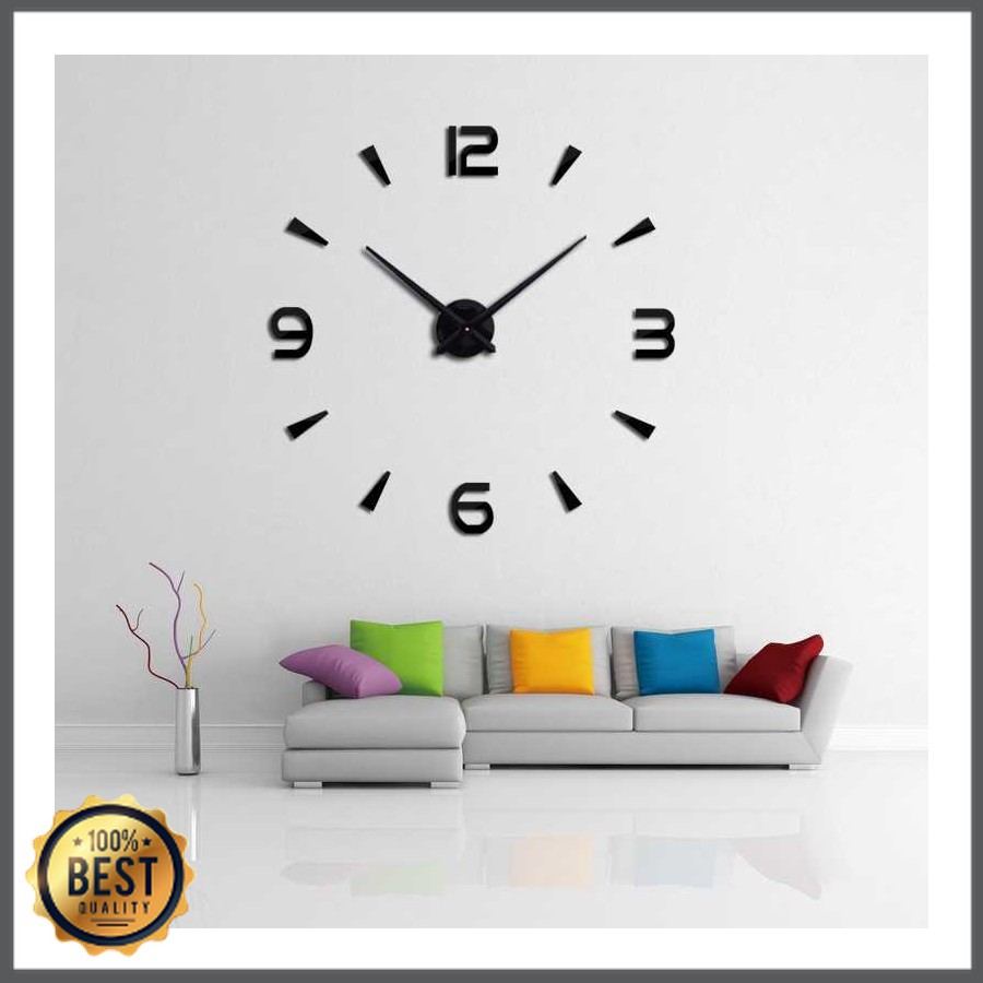 TG-JD005 Jam Dinding Besar DIY Giant Wall Clock Quartz 80-130cm - DIY-104