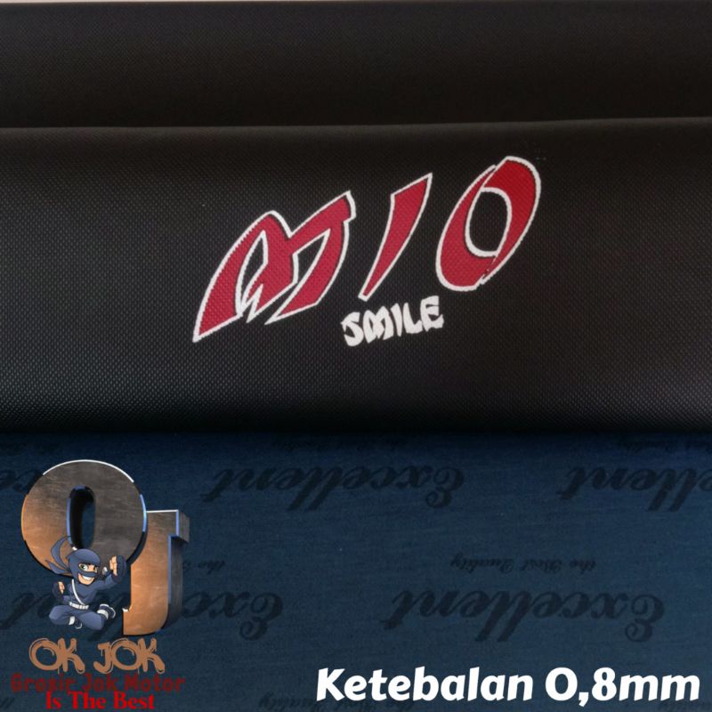 Kulit Jok Motor Mio Smile Sablon/Kulit Jok Motor Mio Murah/Sarung Jok Motor Mio Smail/Cover Jok