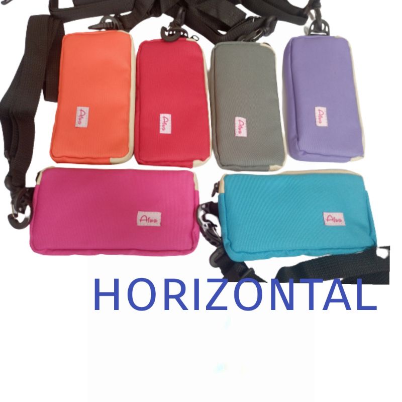 tas hp wanita model gantung tali leher impor -  dompet hp olahraga - sarung hp dada