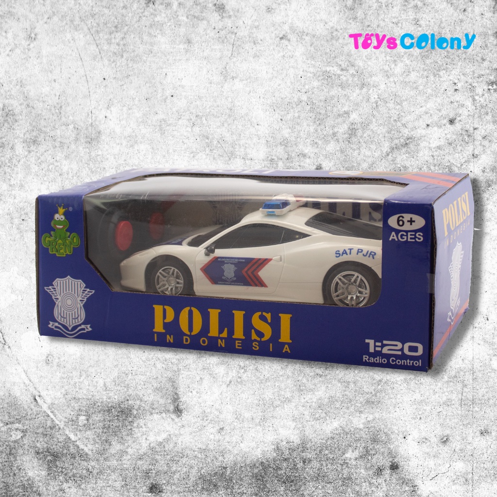 Mobil Remote Control Polisi Indonesia 1:20 Ferarri-Lamboghini 998-4/5