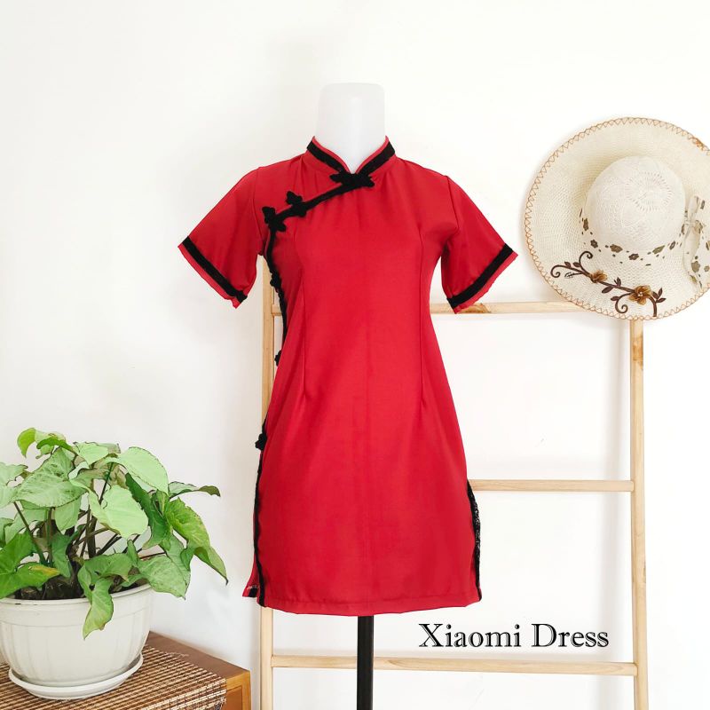 XIAOMI DRESS IMLEK ANAK DAN DEWASA TERBARU BAJU IMLEK KELUARGA CHEONGSAM MURAH BAJU IMLEK MURAH