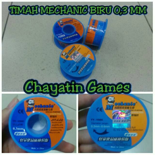 TIMAH MECHANIC / MEKANIK 0,3 MM BIRU