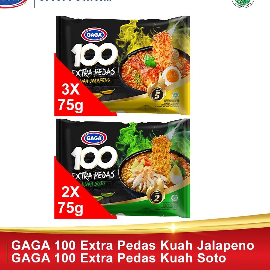 

Silver Promo Beli 3pcs GAGA100 Kuah Jalapeno GRATIS 2pcs GAGA100 Kuah Soto. (GG50) | Flash | COD | TERBARU | TERMURAH