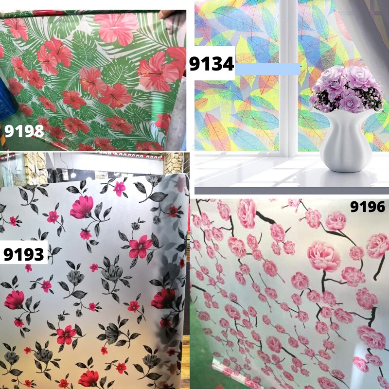 STIKER STICKER KACA LEBAR 90CM WALLPAPER WALPAPER FILM DEKORASI RUMAH PINTU JENDELA KAMAR MANDI SANBLAST SANBLAS SUNBLAST SUNBLAS KACA WALL PAPER WALLSTICKER WALLSTIKER WELPAPER KACA BAMBU BUNGA DAUN KOTAK PUTIH HITAM BURAM BUREM POLOS MINIMALIS 3D