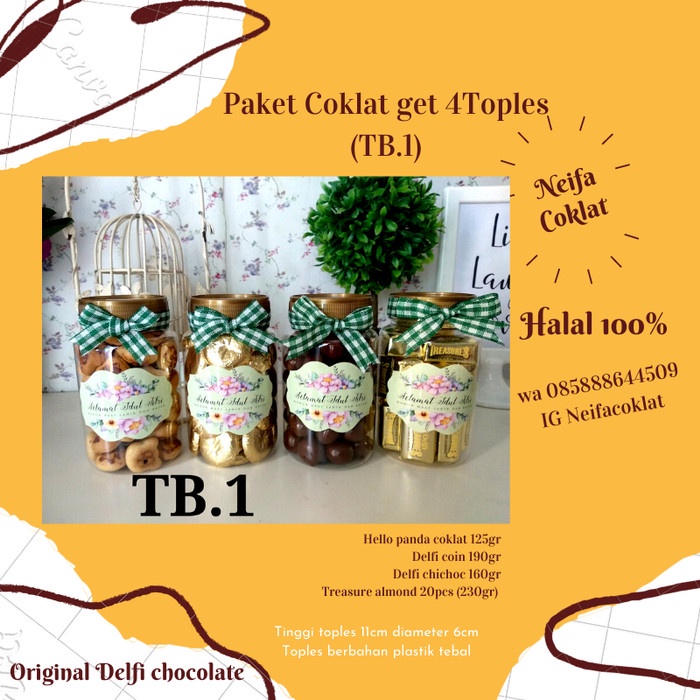 

Coklat Lebaran - Paket Lebaran Coklat Delfi/ Paket Coklat Delfi (Kode Tb.1)