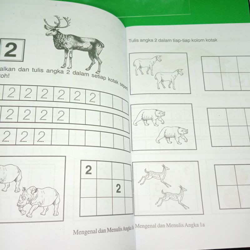 buku mengenal dan menulis angka 1A 32 halaman (15×25cm)