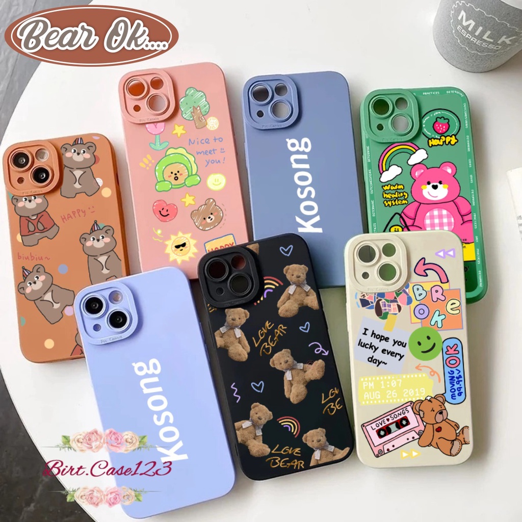 SOFTCASE PROCAMERA CUSTOM BEAR OPPO VIVO SAMSUNG REALME XIAOMI INFINIX FOR ALL TYPE BC6355