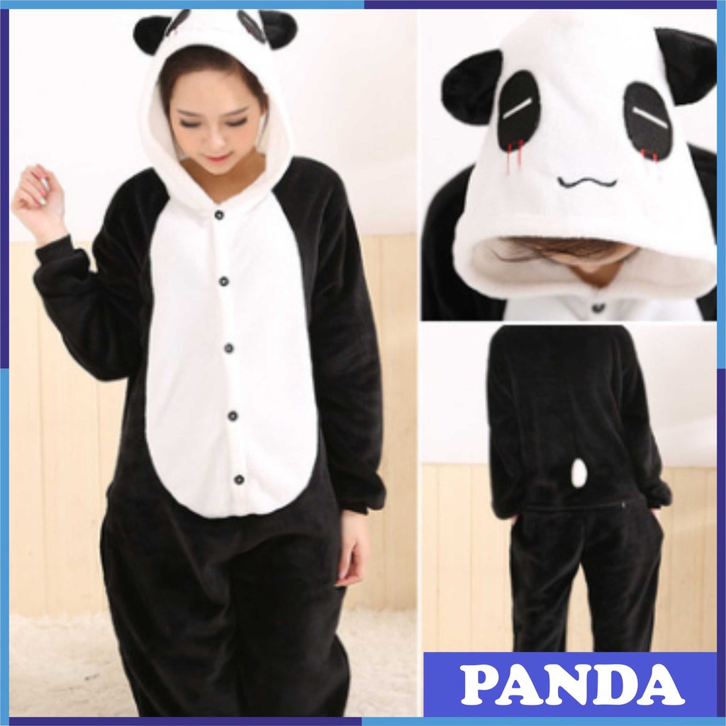 Kostum Pajamas Karakter Panda Costume Cosplay Character Dewasa Onesie Unisex