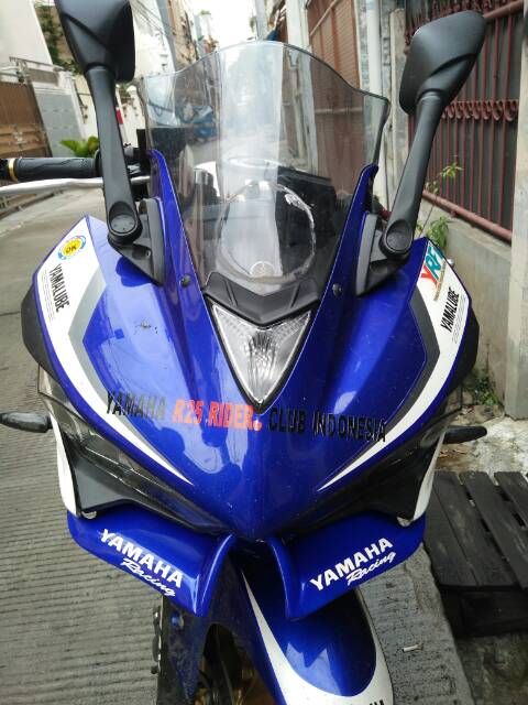 Winglet yamaha R25 merah hitam biru putih