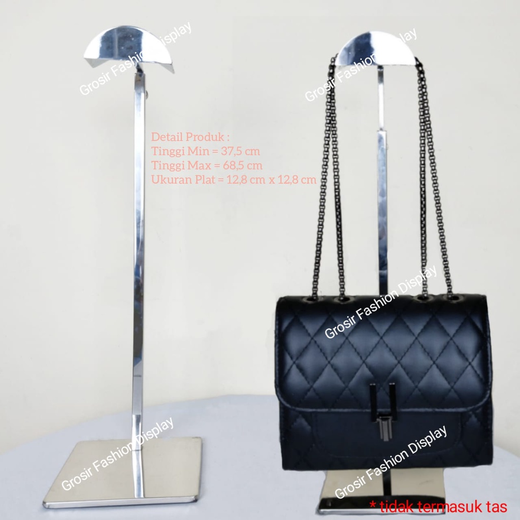 Gantungan tas Premium  Bahan Stainless Anti Karat Display tas Pajangan tas Dudukan tas Standing Tas Display Tas Pajangan-BH