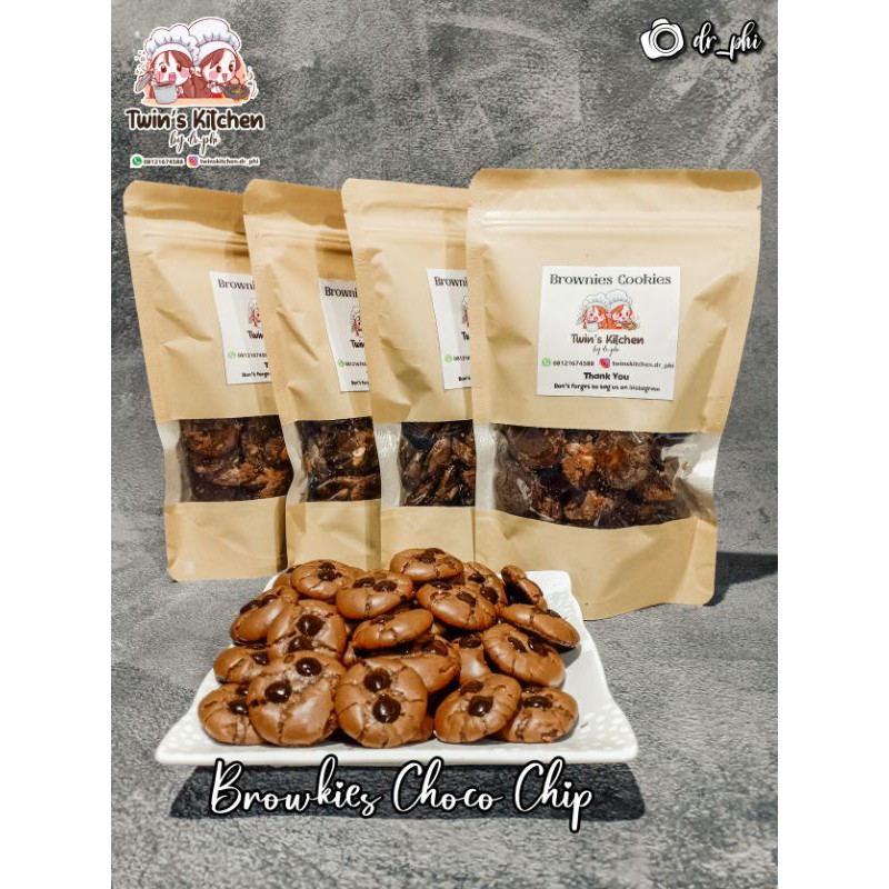 

Brownies Cookies (Browkies) Choco Chip 100gram