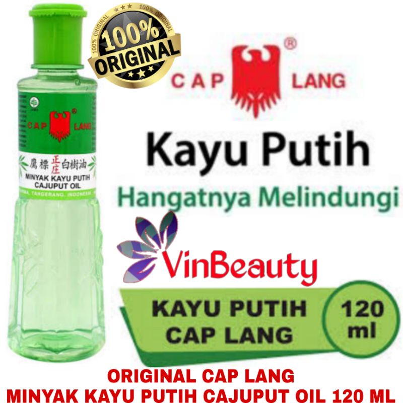 ORIGINAL MINYAK KAYU PUTIH CAP LANG 120 ML MKP CAPLANG CAJUPUT OIL 120ML
