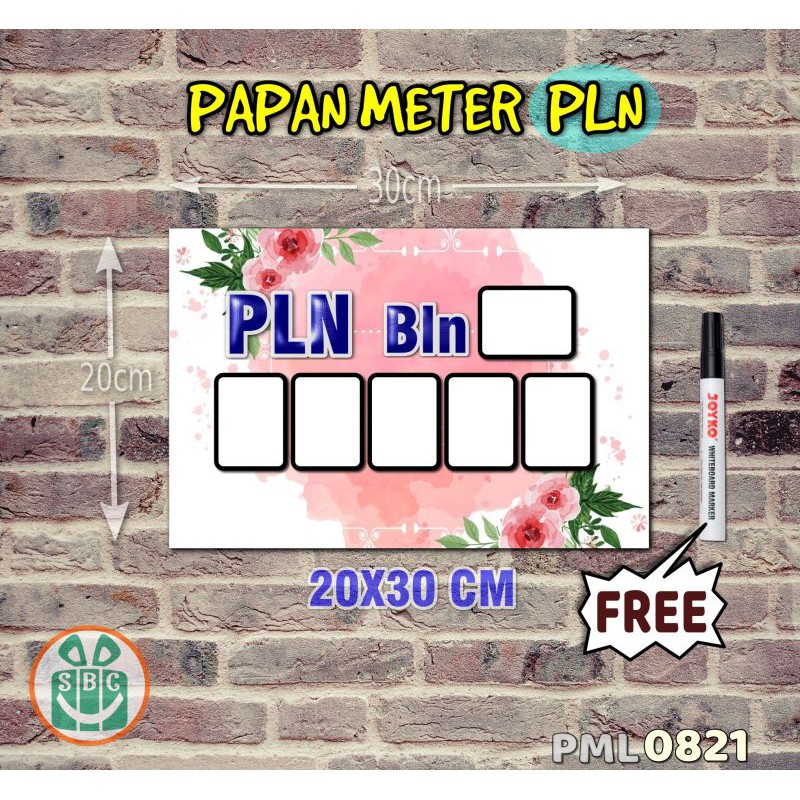 

Stokastik Papan Meter Listrik PLN PAM motif Unik - Flower 21