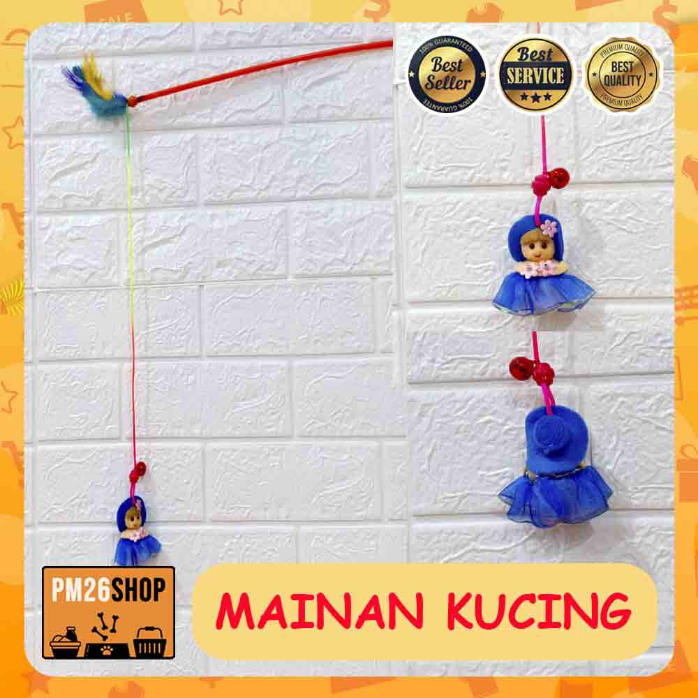 Mainan Kucing Tongkat Pancing Boneka Imut Kd. 1146