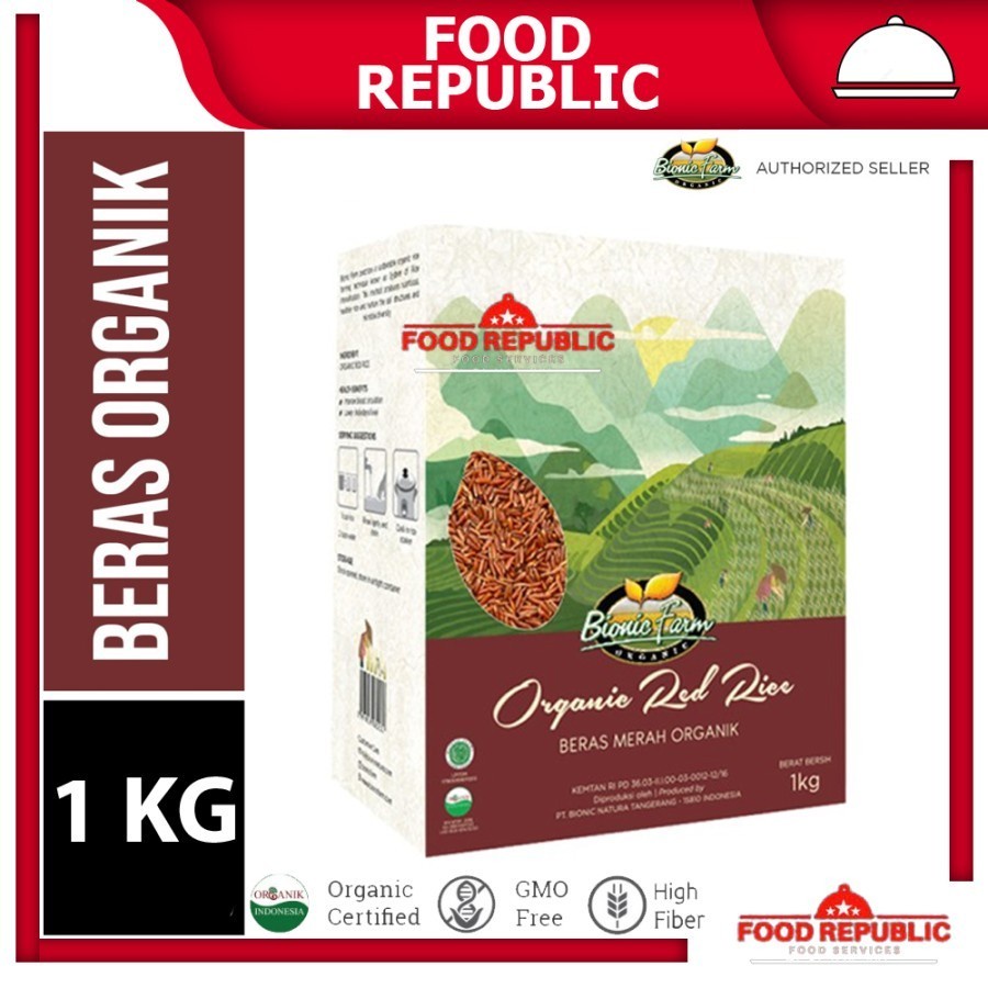 

BERAS ORGANIC MERAH 1 KG BIONIC FARM FRAGRANCE RICE PANDAN WANGI