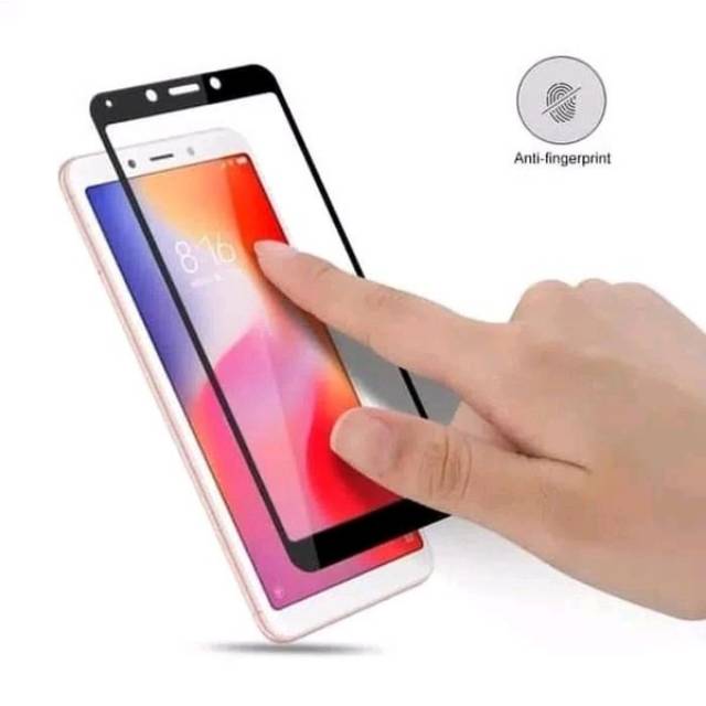 Tempered glass redmi 6A full Screen cover