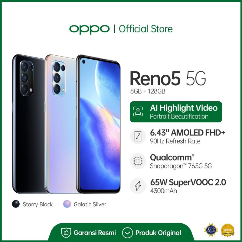 OPPO Reno5 5G Garansi resmi