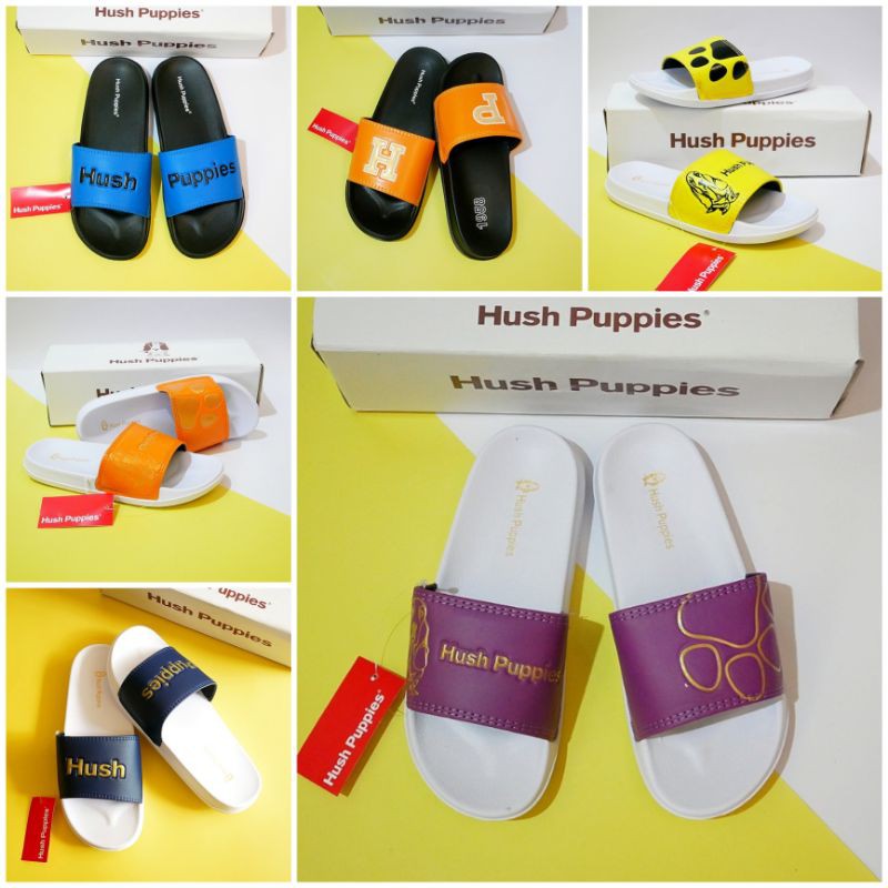 SANDAL HUSH PUPPIES ORIGINAL 100% SANDAL SELOP SANDAL SLIDE