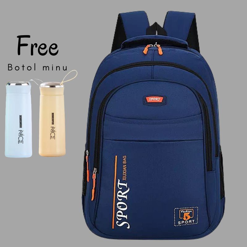 LM 02 Tas Ransel Backpack gendong distro Bag pack wanita sekolah waterproof Luckme/tas sekolah anak laki-laki anak perempuan backpack sekolah anak tk sd smp sma kuliah