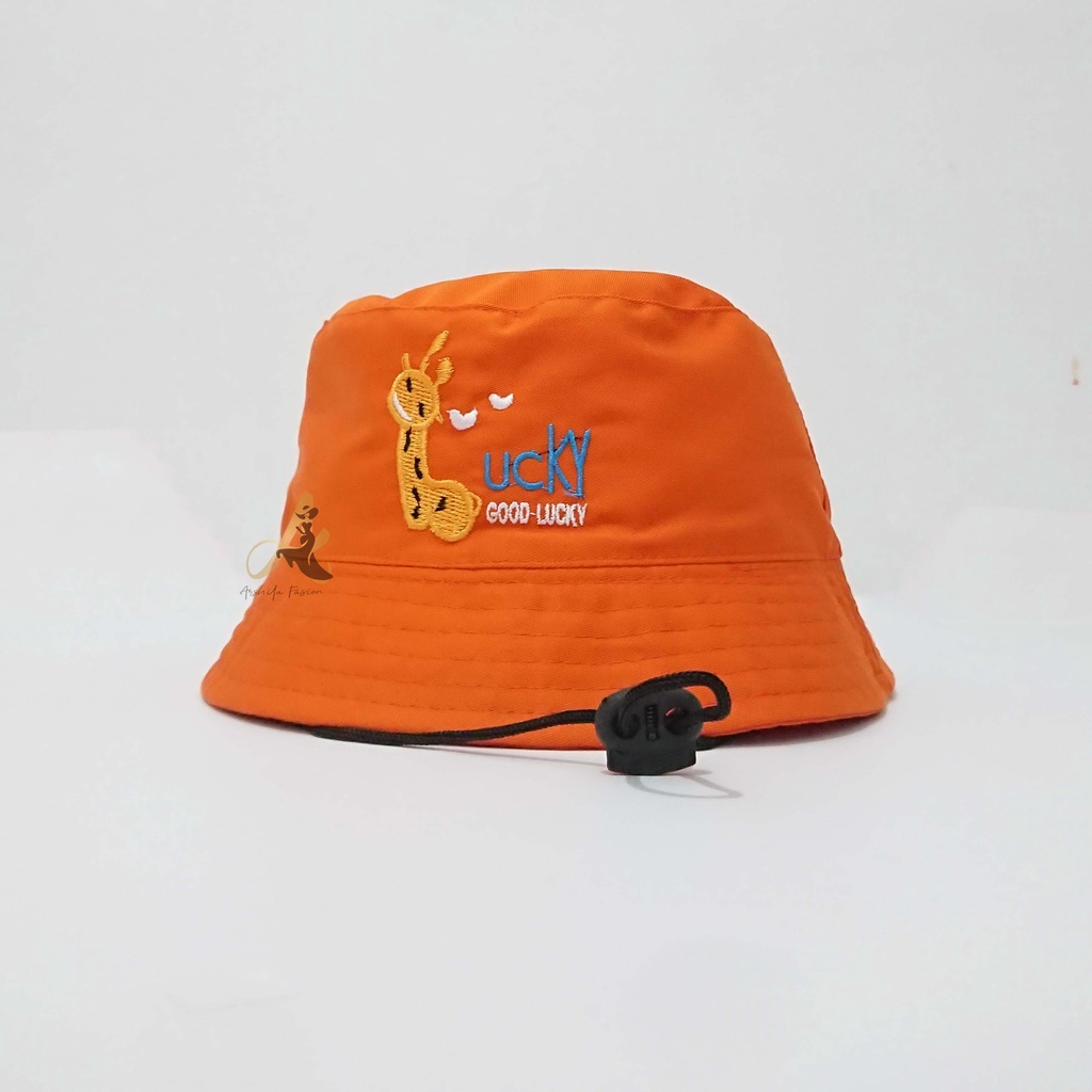 TOPI ANAK LAKI LAKI PEREMPUAN BUCKET HAT ANAK COWOK CEWEK 3 4 5 6 7 8 9 10 TAHUN KOREA 1 2 BASEBALL FASHION ANAK COWO CEWE OOTD USIA BALITA KIDS KUPLUK AKSESORIS KEPALA UMUR ANAK KADO ANAK LUCU-GoodLucky OrangeTali