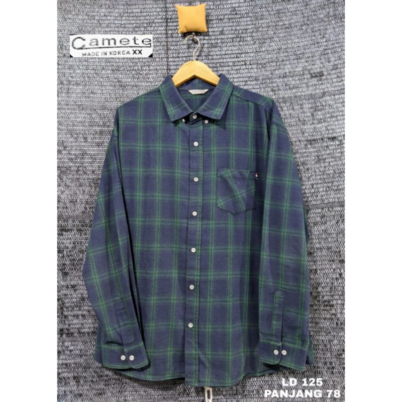 Kemeja flanel Camete second original